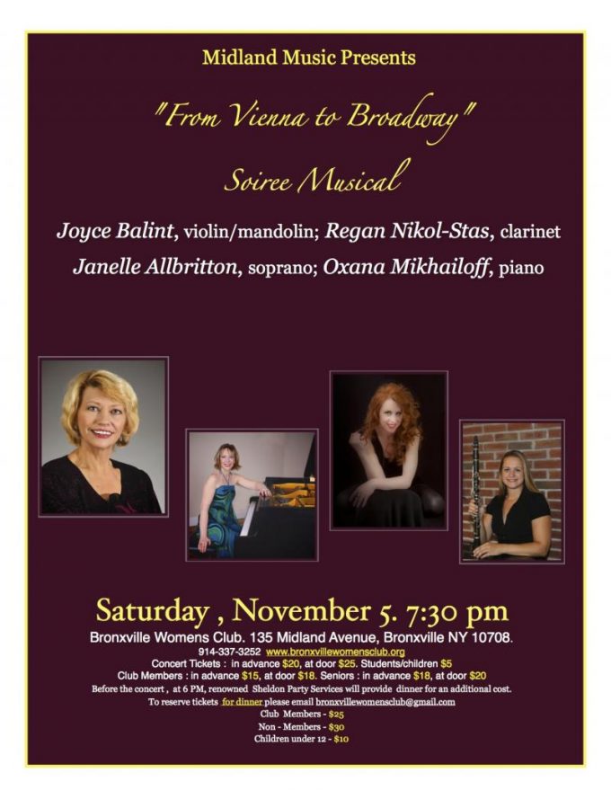 Playing 11/5/2016 at 7:30pm Grand Duo Concertant – Bronxville Women’s Club