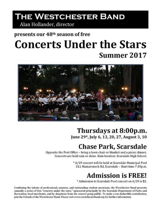 Playing with Westchester Band this summer